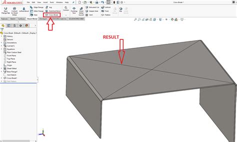 sheet metal cross break tool|cross break in sheet metal.